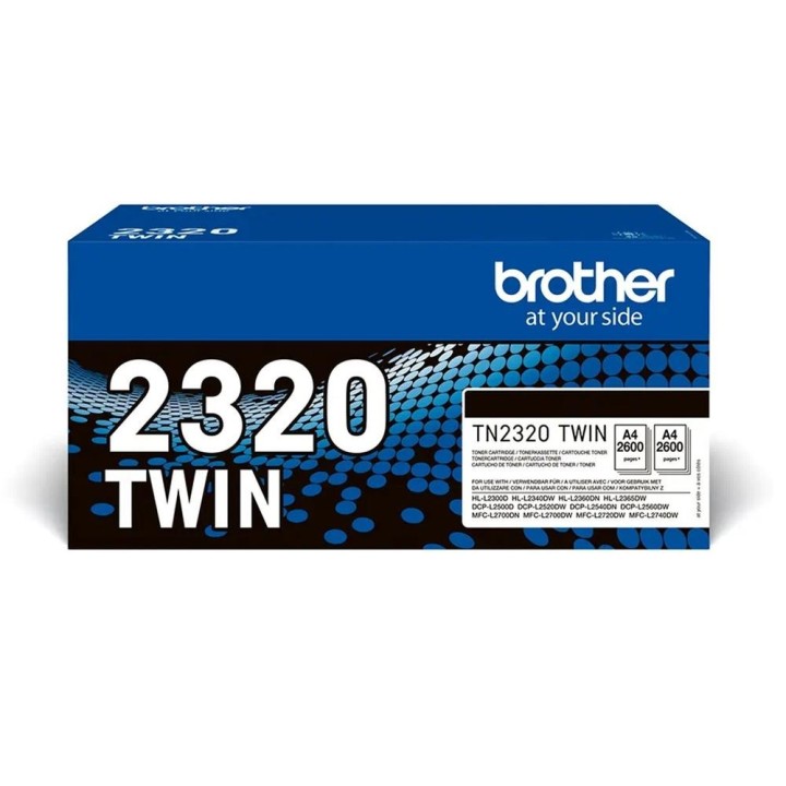 brother pack toner brother tn2320twin negro 2uds