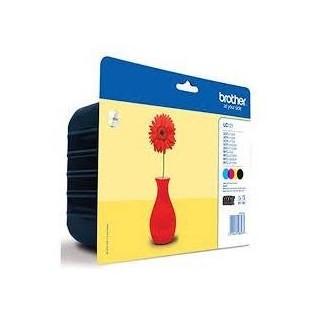 brother pack 4 cartuchos tinta brother lc121valbp negro cian magenta amarillo 300 paginas mfc - j870