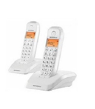 motorola telefono motorola s1202 wireless inalambrico duo blanco