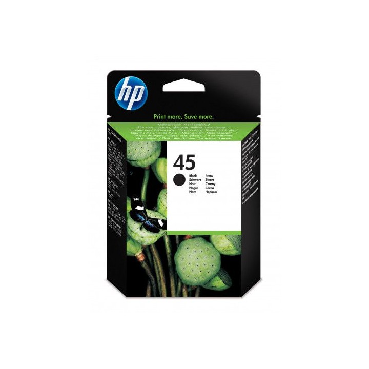 hp 45 cartucho de tinta hp45 negro (51645ae)