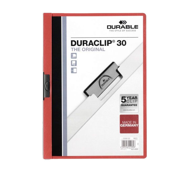 carp pinza durable duraclip 30h a4 rojo