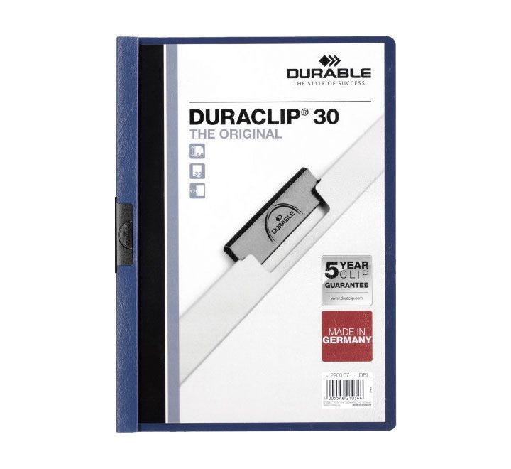 carp pinza durable duraclip 30h a4 azul osc