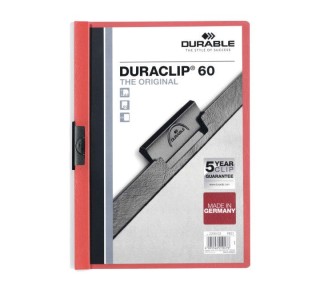 carp pinza durable duraclip 60h a4 rojo