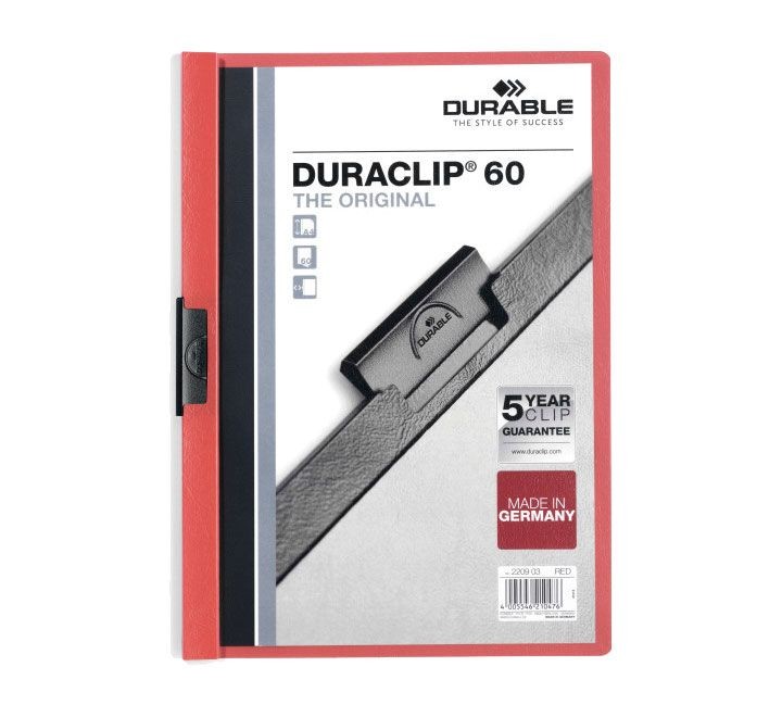 carp pinza durable duraclip 60h a4 rojo