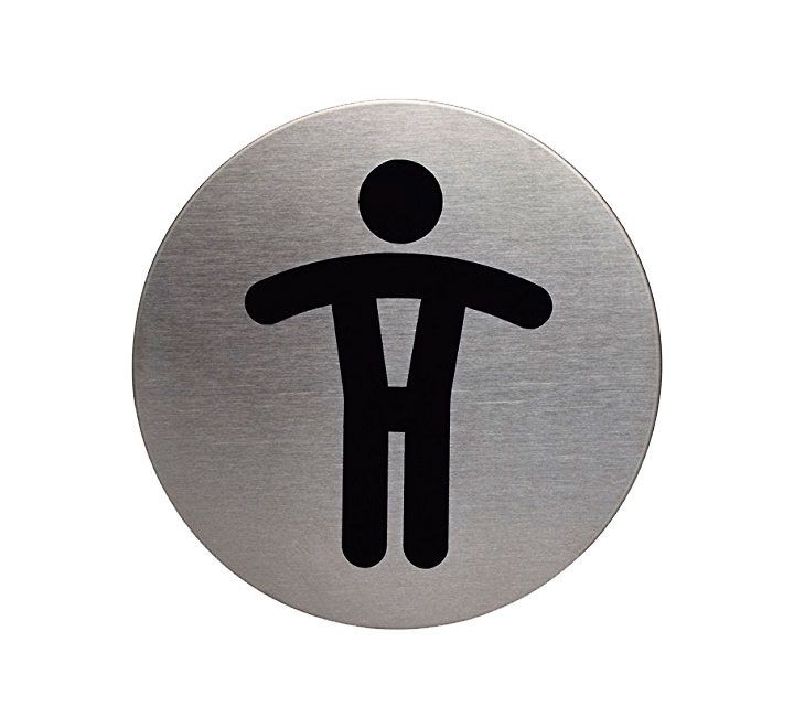 pictograma durable red. 83mm wc caballeros