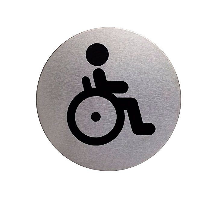 pictograma durable red. 83mm minusvalidos