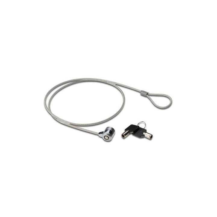 ewent ewent ew1242 cable antirrobo negro, acero inoxidable 1,5 m