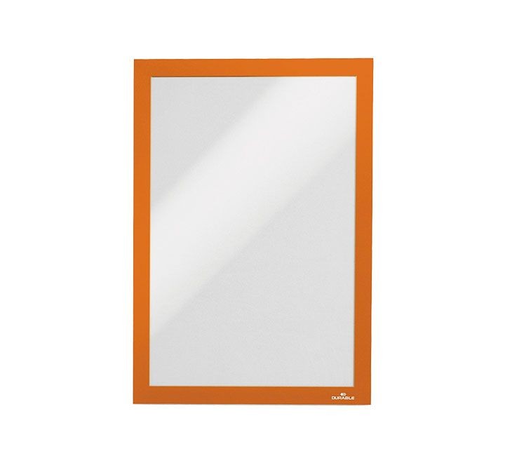 b. 2 marco durable duraframe adh a4 naranja