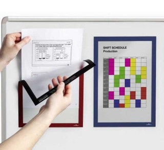 b. 5 marco durable duraframe magn a4 plata