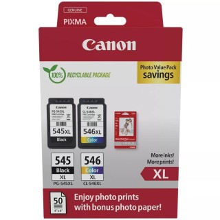 canon cartucho tinta canon pg - 545xl - cl - 546xl photo value