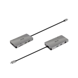 docking station usb 3.2 gen1 club3d  tipo-c 8 en 1 2x hdmi, 2x usb-a, 1x micro sd, 1x sd, rj 45, usb