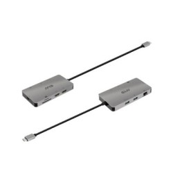 docking station usb 3.2 gen1 club3d  tipo-c 8 en 1 2x hdmi, 2x usb-a, 1x micro sd, 1x sd, rj 45, usb