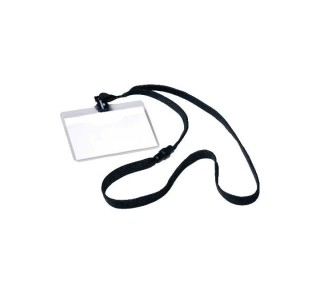 c. 10 identif. tarjetas durable cinta 10mm neg