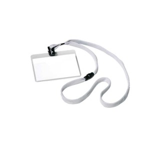 c. 10 identif. tarjetas durable cinta 10mm gris