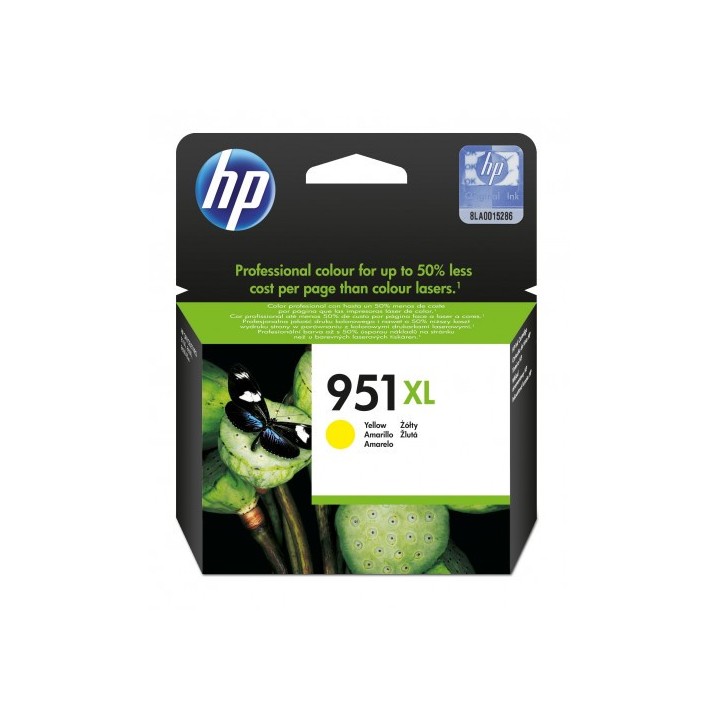 hp hp 951xl cartucho de tinta hp951xl amarillo (cn048ae)