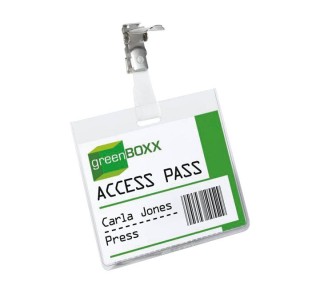 portanombres durable c/clip pvc transp. 60x90mm