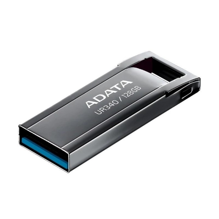 adata lapiz usb ur340 128gb usb 3.2 metal black