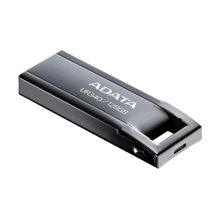 adata lapiz usb ur340 128gb usb 3.2 metal black