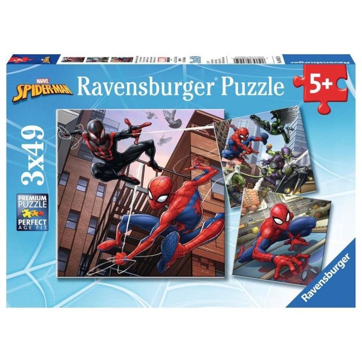 ravensburger puzzle ravensburger spiderman 3x49