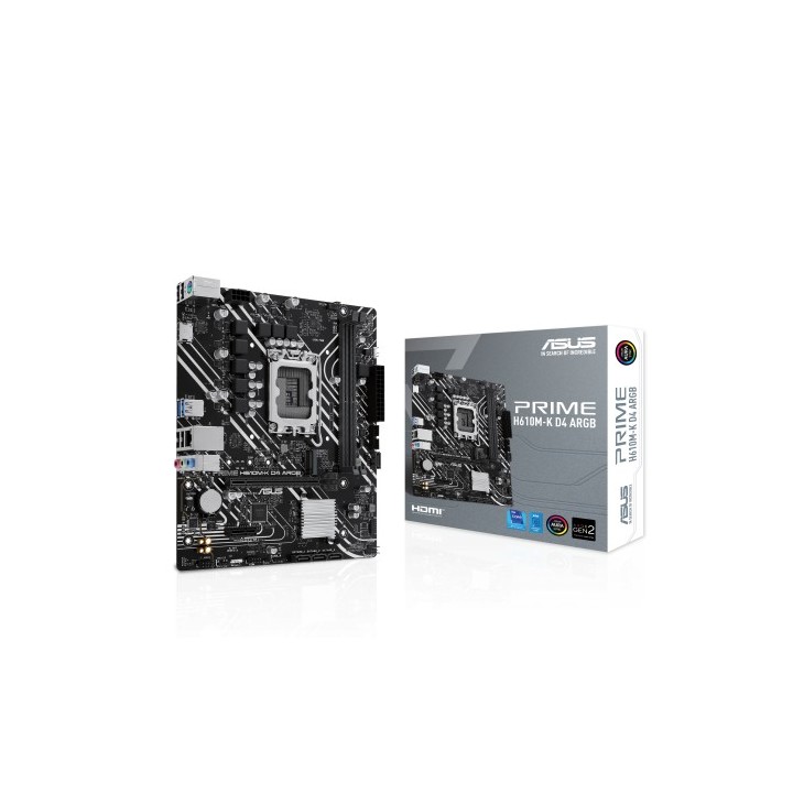 asus asus prime h610m-k d4 argb intel h610 lga 1700 micro atx
