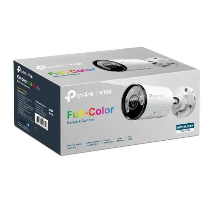 vigi camara ip bullet c355 5mp metal full-color 4m