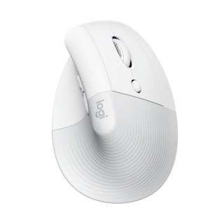 logitech mouse raton vertical logitech lift 6 botones 4000 dpi wireless inalambrico blanco crudo