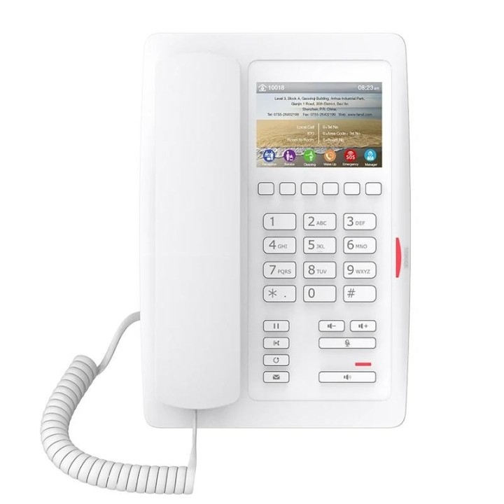 fanvil h5 hotel telefono ip, pantalla a color, poe