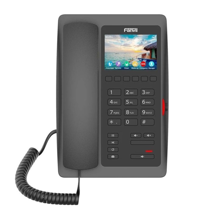 fanvil h5 hotel telefono ip, con poe, wifi 2.4g ne