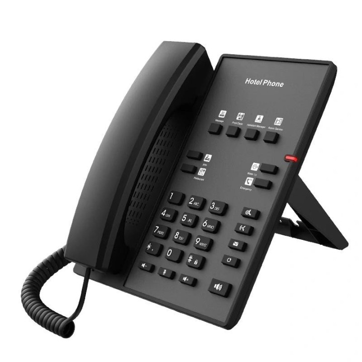 fanvil h1, telefono de hotel, 2 teclas de linea