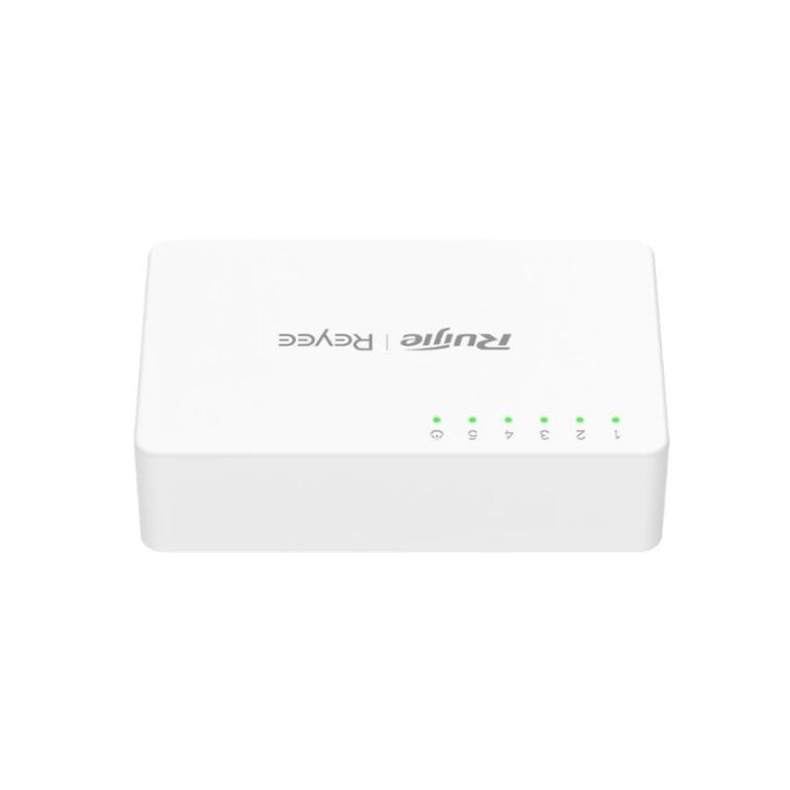 ruijie unmanaged switch 5xgb rj45 plastic case