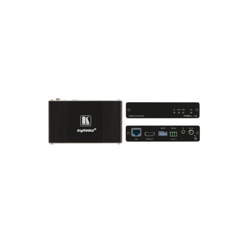 kramer kramer / receptor hd base t - alto rendimiento/ 4k / hdmi / tp-583rxr / negro