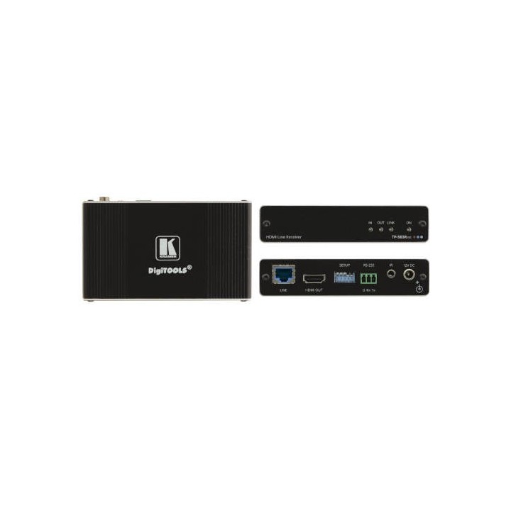 kramer kramer / receptor hd base t - alto rendimiento/ 4k / hdmi / tp-583rxr / negro