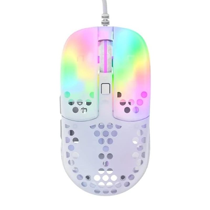 cherry xtrfy raton rgb 400-16.000 dpi usb white