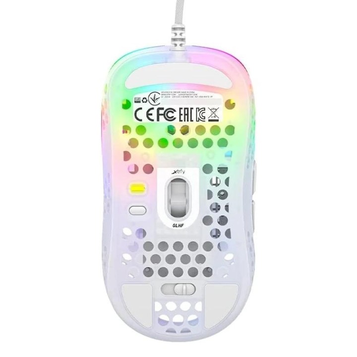 cherry xtrfy raton rgb 400-16.000 dpi usb white