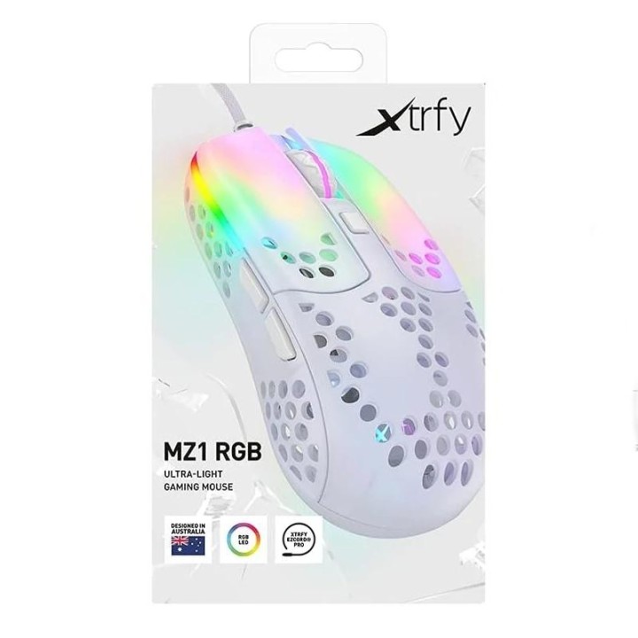 cherry xtrfy raton rgb 400-16.000 dpi usb white