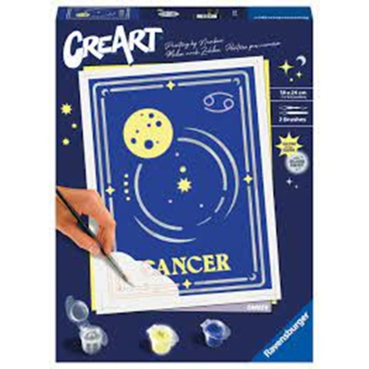 ravensburger kit para pintar con n?meros ravensburger creart serie trend d zodiac: cancer