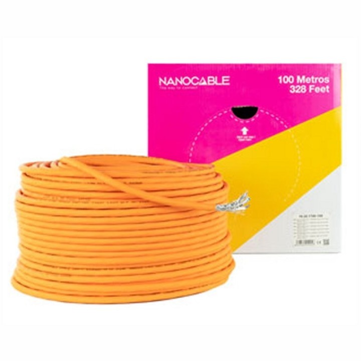nanocable cable red cat7 cpr lszh awg23 100m