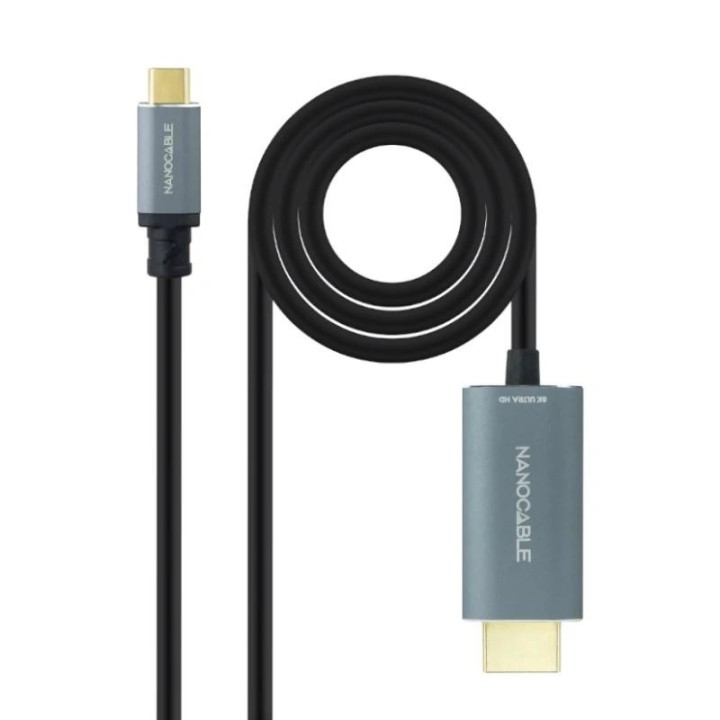 nanocable conversor usb-c a hdmi 2.1 8k@60hz 1.8m