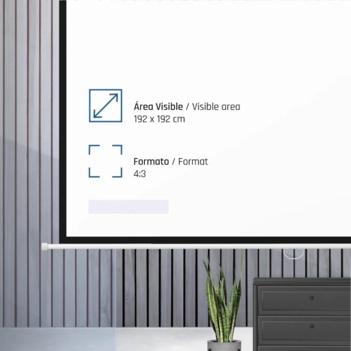 iggual pantalla manual 4:3 112 200x200 cm