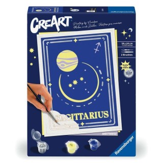 ravensburger kit para pintar con n?meros ravensburger creart serie trend d zodiac: sagitario