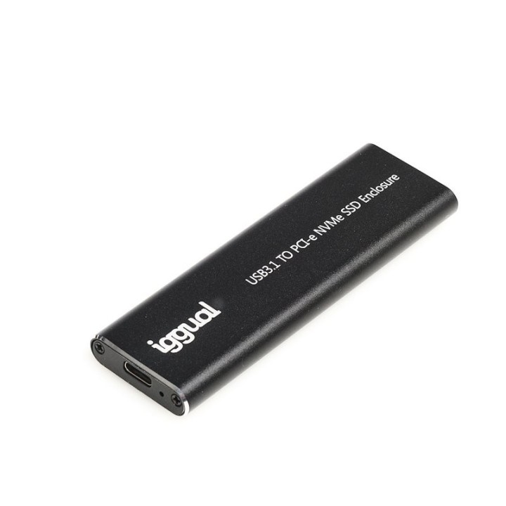 iggual caja externa usb-c 3.1 ssd m.2 nvme y sata