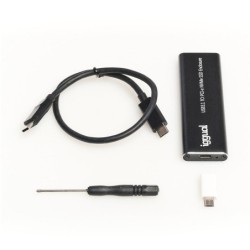 iggual caja externa usb-c 3.1 ssd m.2 nvme y sata