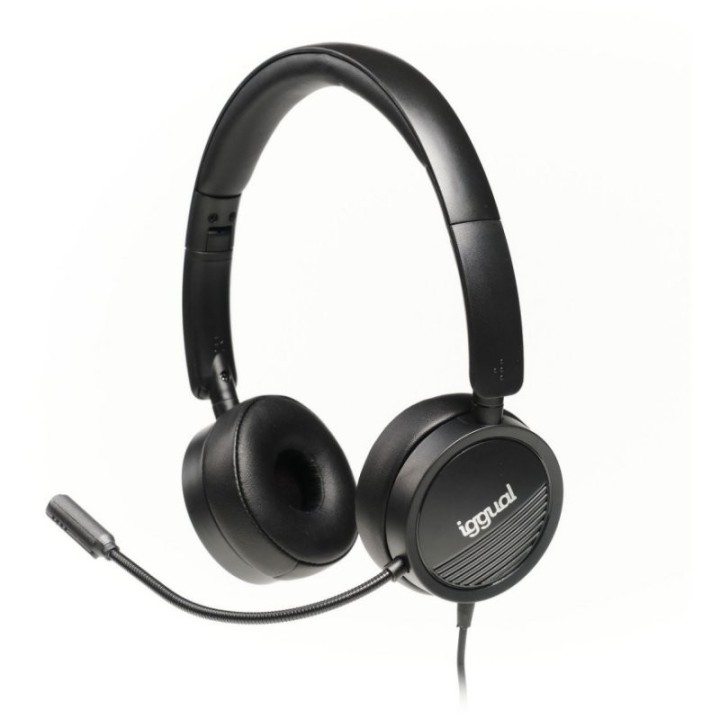 iggual auriculares con micro dual tech usb/3,5 mm