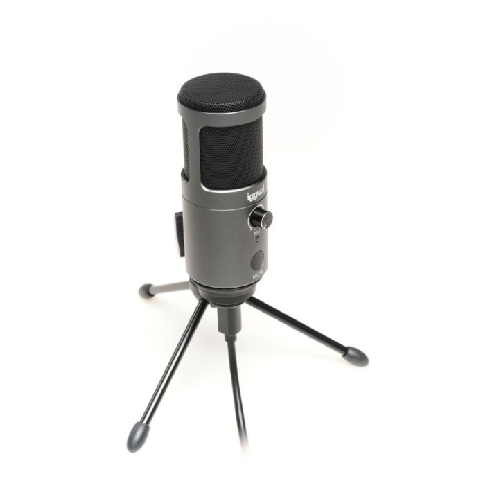 iggual microfono condensador podcasting pro gris