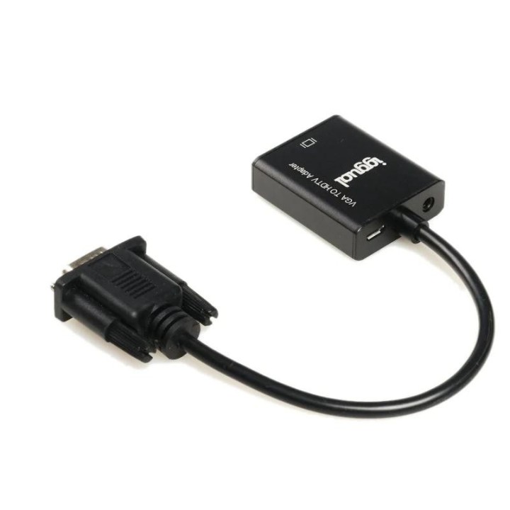 iggual adaptador vga a hdmi + audio + microusb
