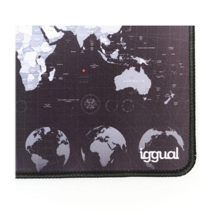 iggual alfombrilla mapamundi raton 30x25 cm