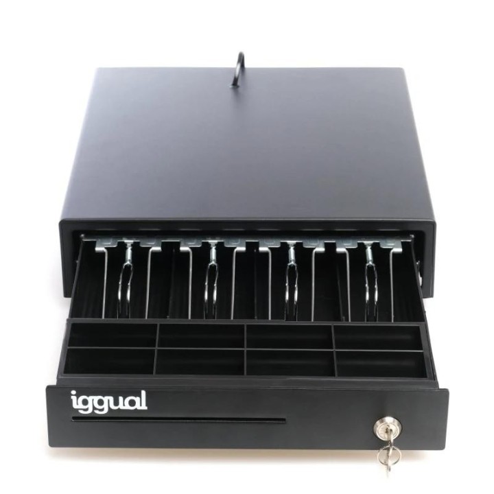 iggual cajon portamonedas iron-15 37cm 4+8 negro