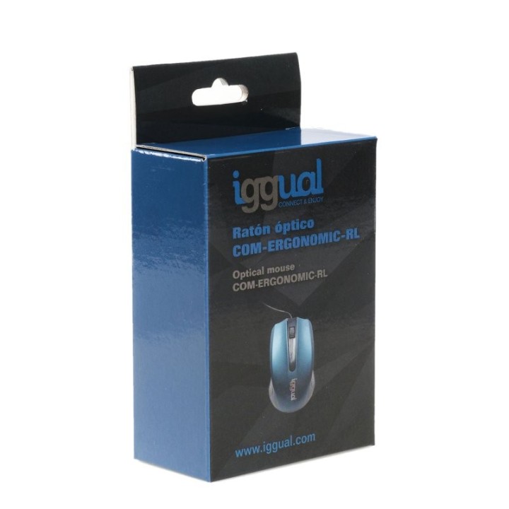 iggual raton optico com-ergonomic-rl-800dpi azul