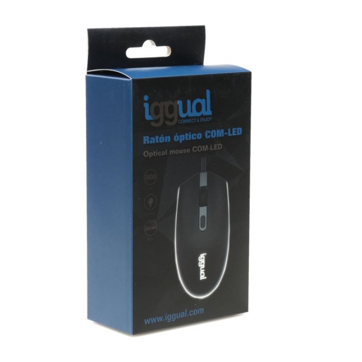 iggual raton optico com-led-1600dpi negro