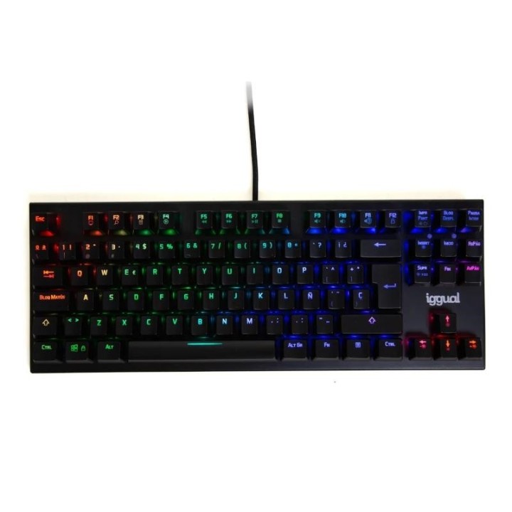 iggual teclado gaming tkl mecanico onyx rgb negro